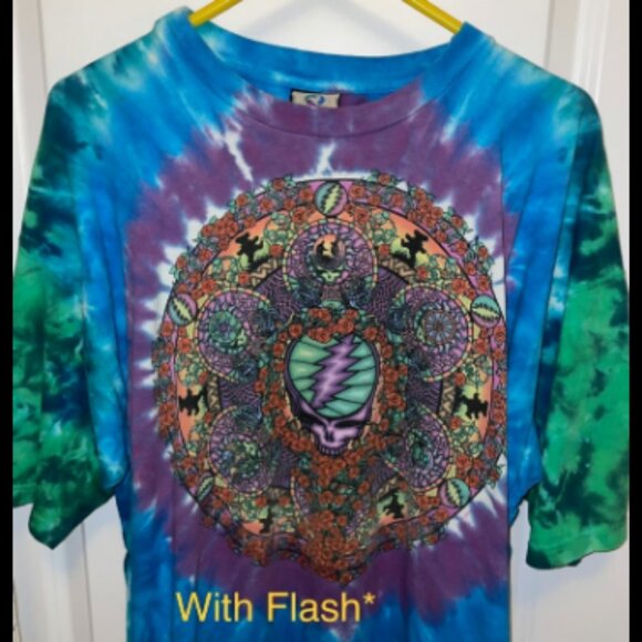 VINTAGE LIQUID BLUE GRATEFUL DEAD TIE DYE TEE - Picture 7 of 10